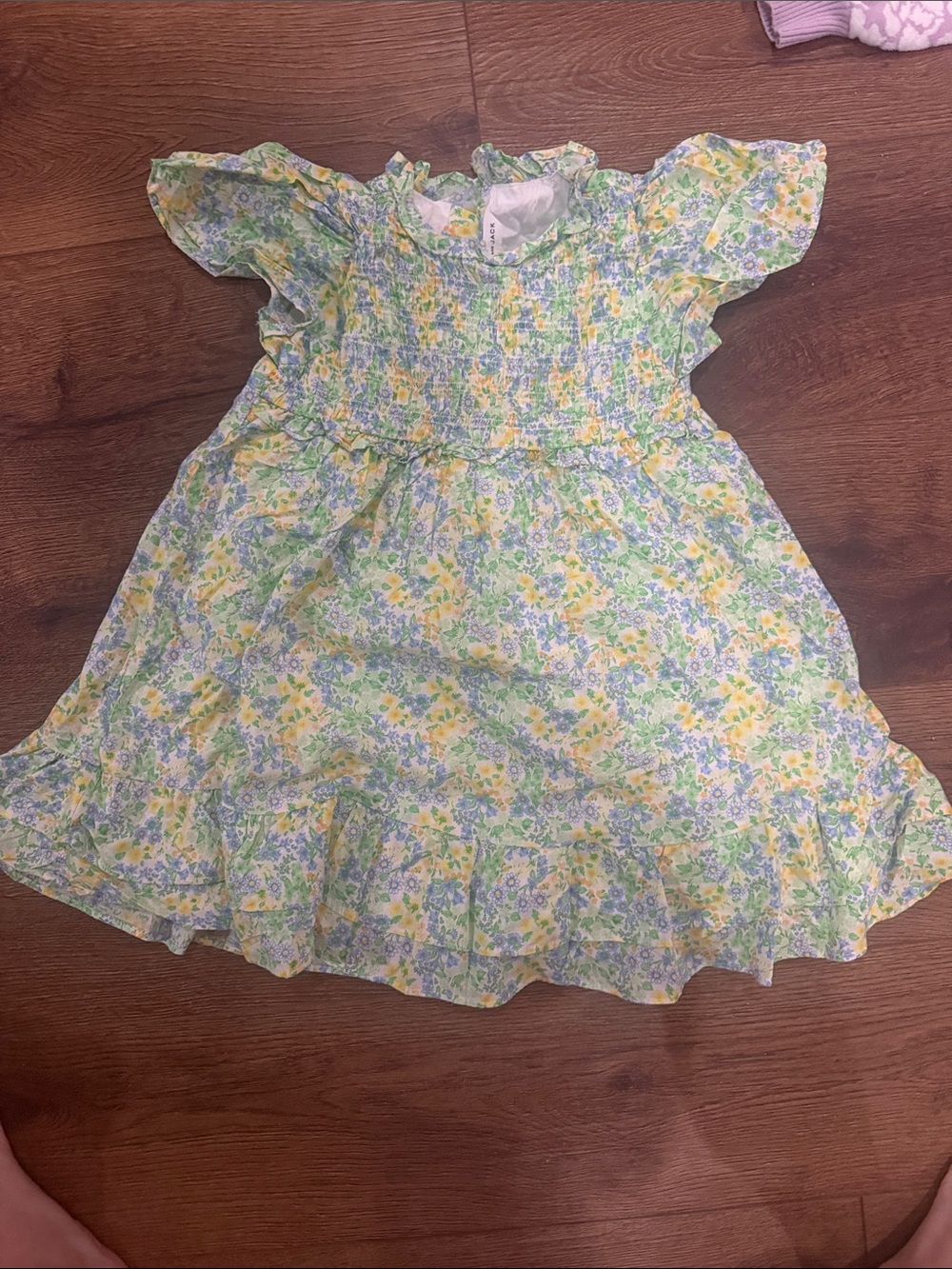 Janie and Jack Floral Smocked Ruffle Dress 🌸